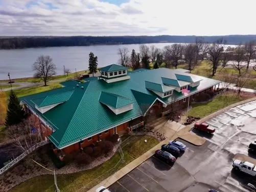 Tarping and dry-in on a Seymour commercial roof